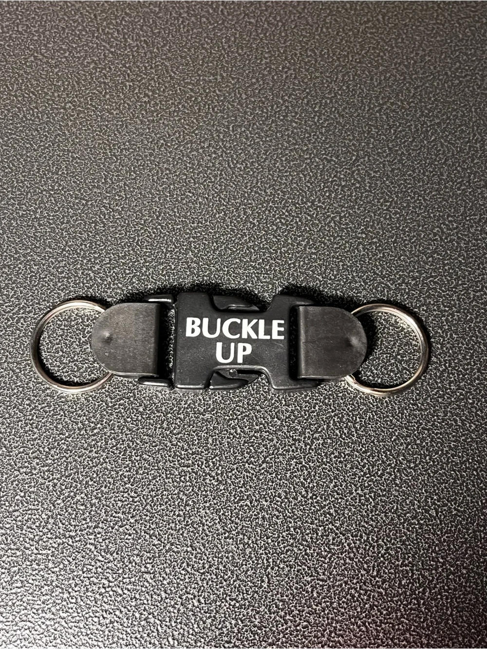 Buckle Up Black Keychain Connector